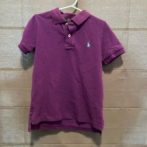 Boys Ralph Lauren polo shirt. Size 5 purple